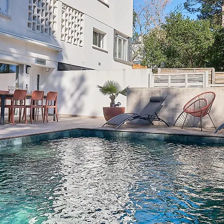 Comete - Maison De Famille Avec Piscine Ferienhaus Arcachon